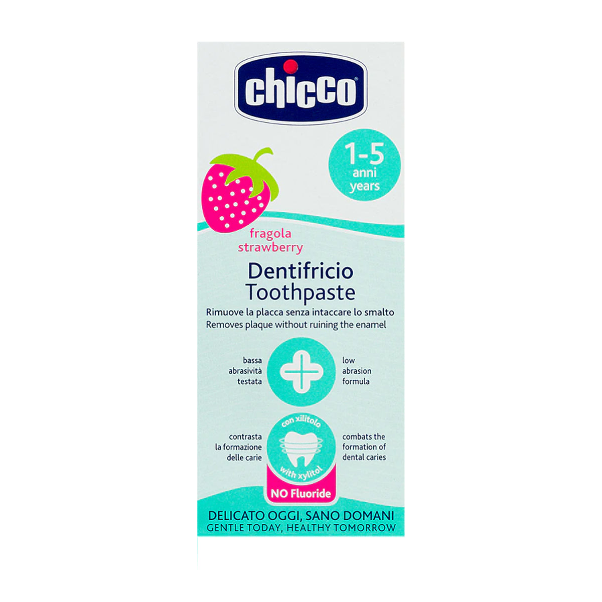 Chicco Toothpaste Strawberry 50ml 1-5y Fluorine